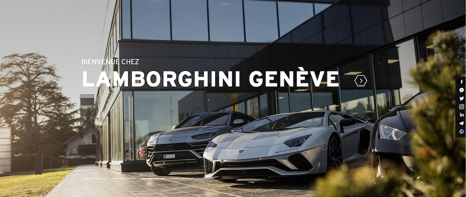 Nouveau site internet concession Lamborghini Genève