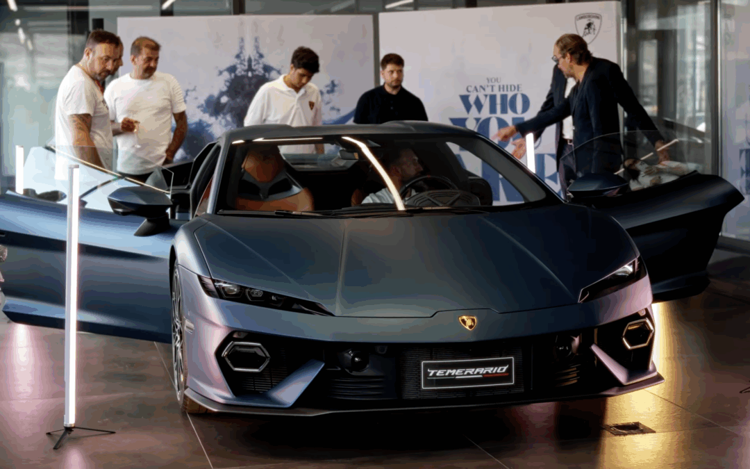 Présentation de la Temerario chez Lamborghini Genève